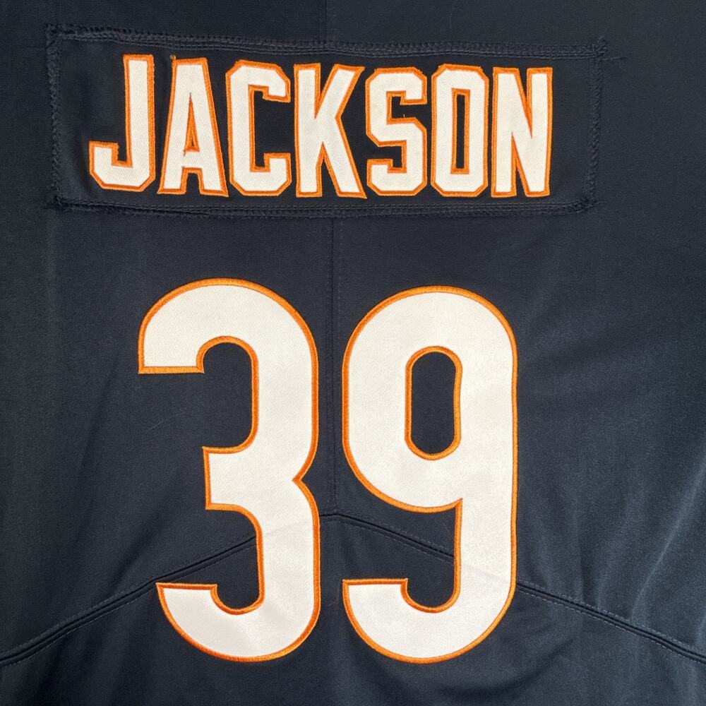 LG NWT Chicago Bears #39 Eddie Jackson NFL Nike On Field Jersey Navy